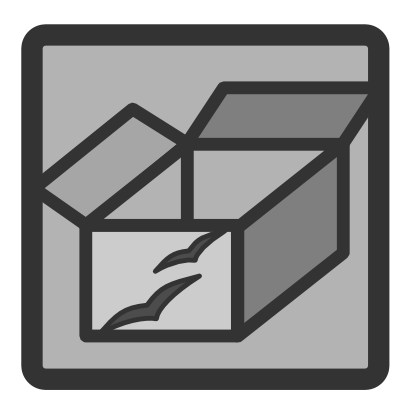 Download free grey square box icon